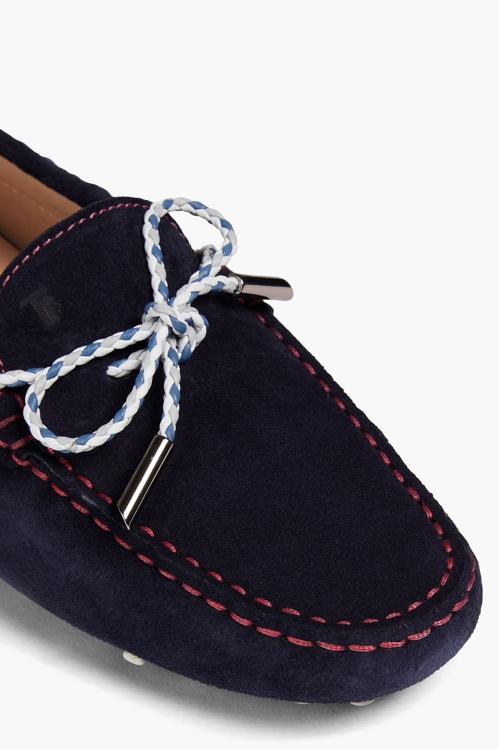TOD'S حذاء لوفر Heaven Laccetto من جلد السويد