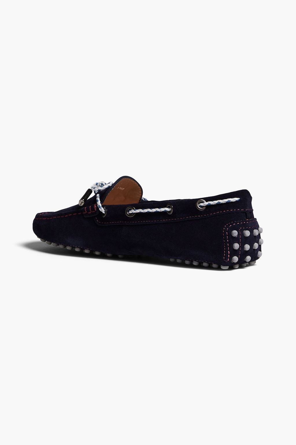 TOD'S حذاء لوفر Heaven Laccetto من جلد السويد