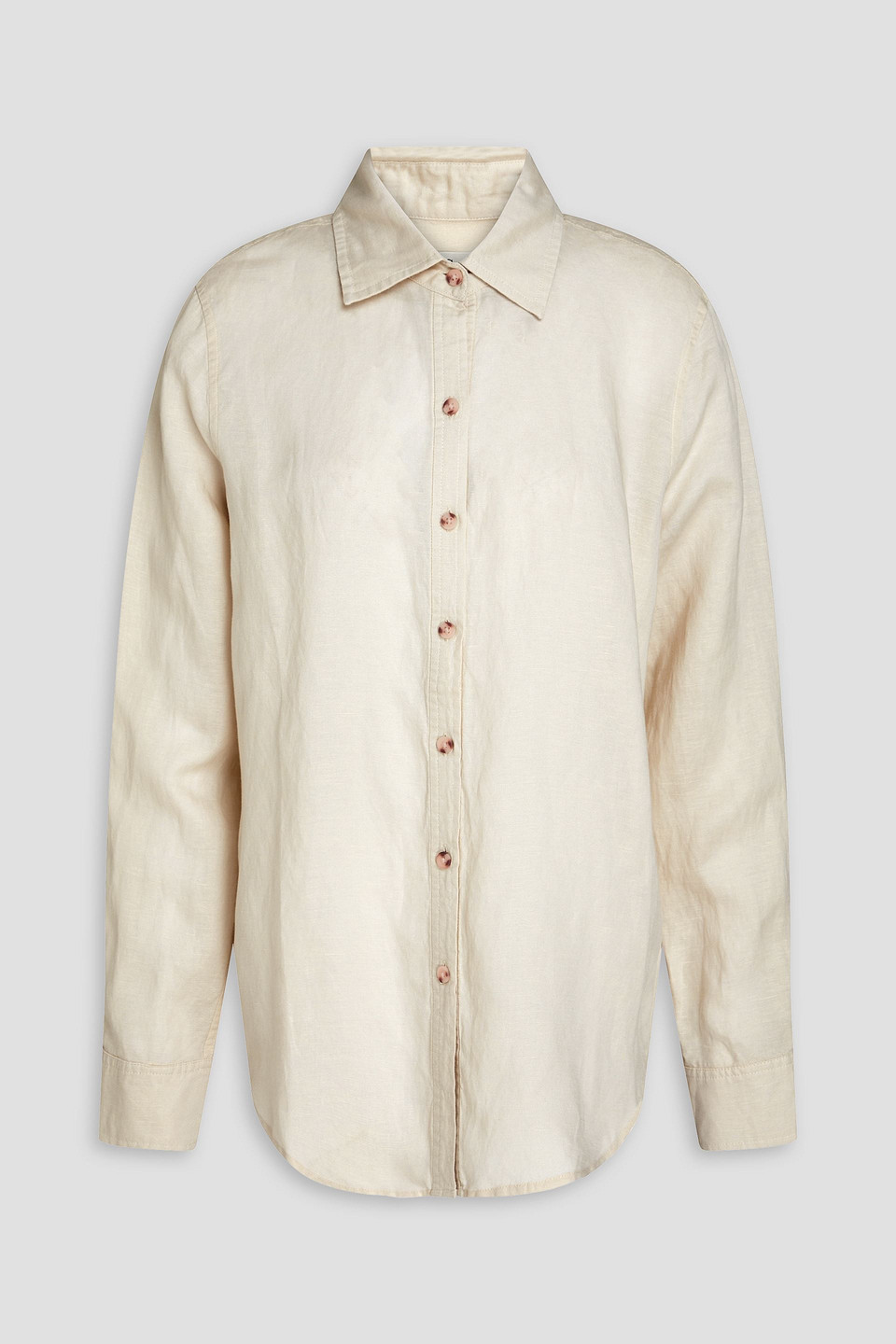 Onia Linen And Lyocell-blend Shirt In Ecru