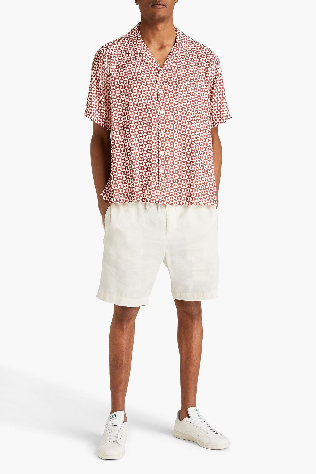 ONIA Printed twill shirt