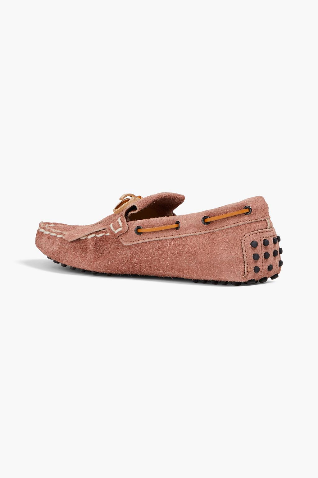 TOD'S حذاء قيادة “جومينو” مصنوع من جلد السويد ومزين بشرّابات