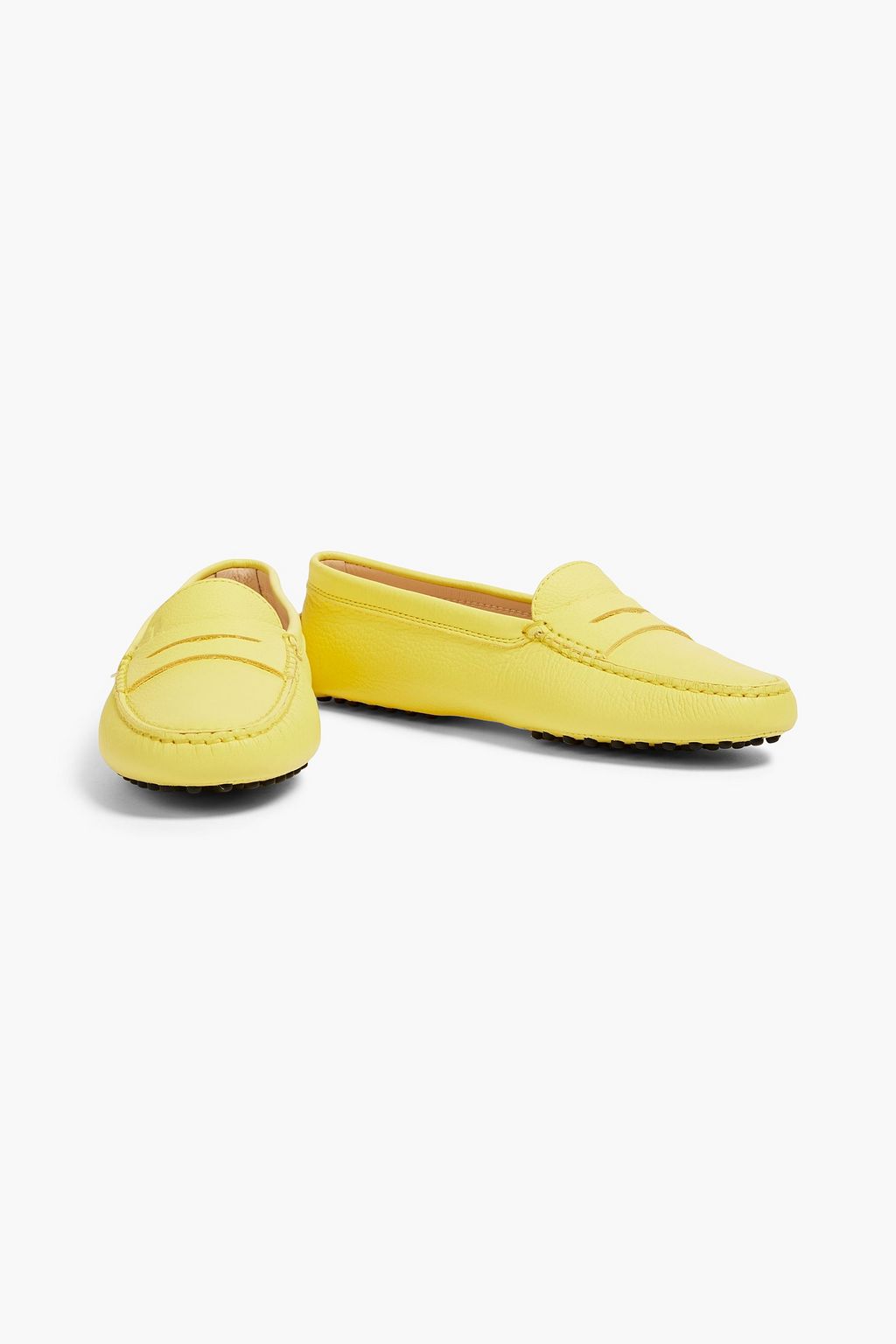 TOD'S ペブル加工レザー ローファー