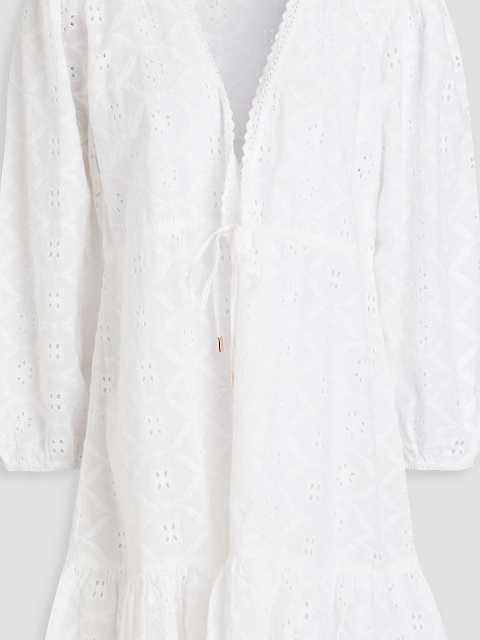 evelyn broderie anglaise cotton mini dress