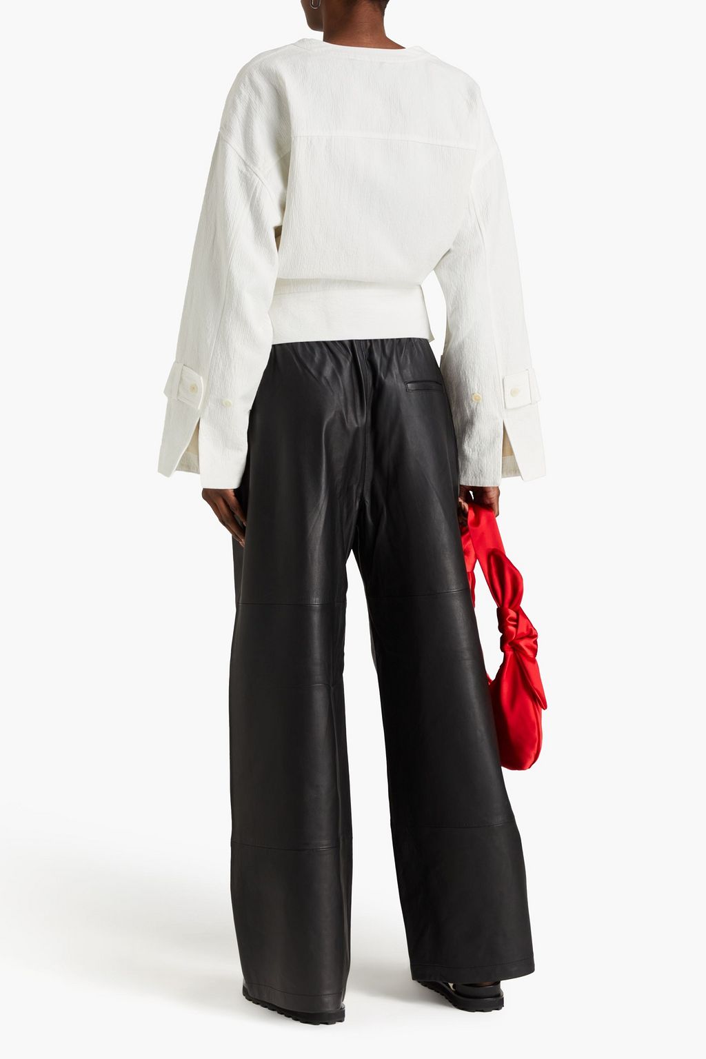 3.1 PHILLIP LIM Belted cotton and linen-blend jacket