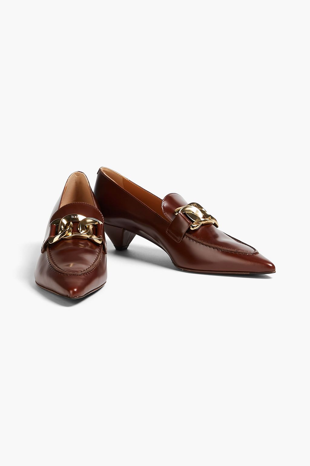 TOD'S Embellished leather pumps