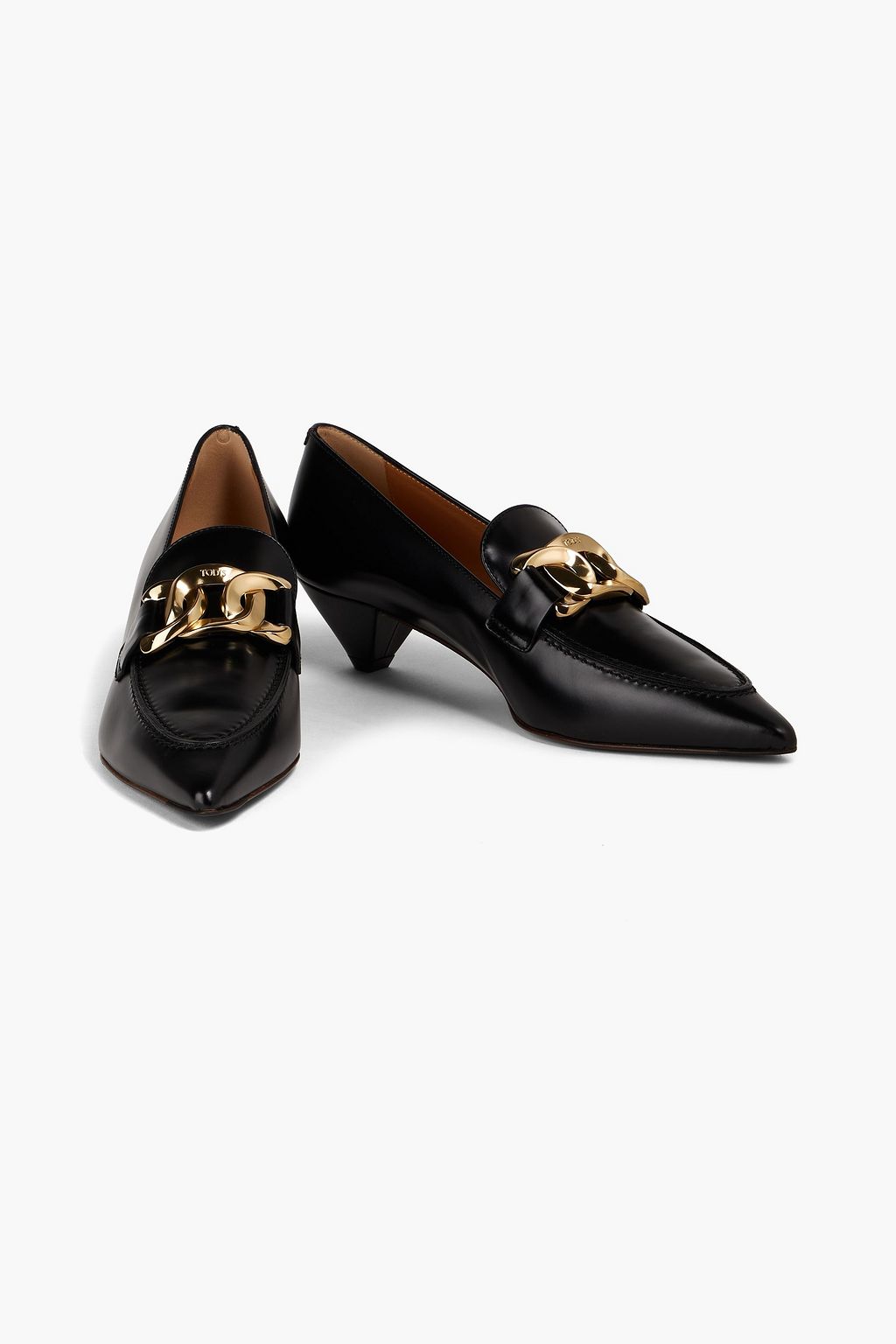 TOD'S Embellished leather pumps