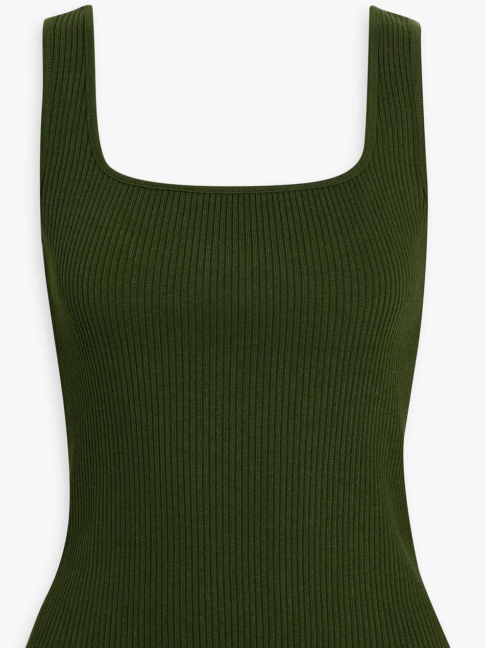 ribbed-knit tank