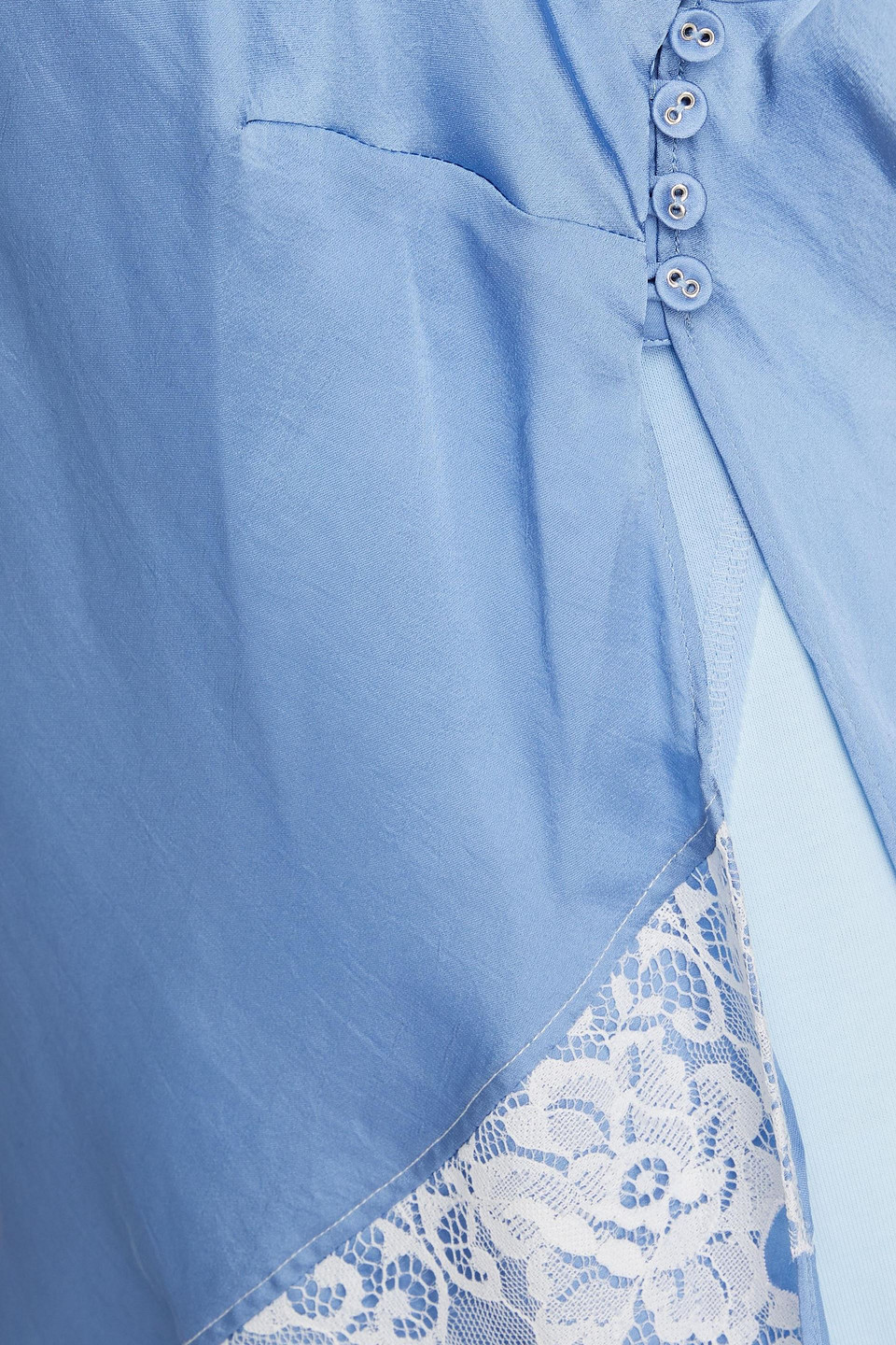 3.1 Phillip Lim Lace-detailing Sleeveless Top In Light Blue
