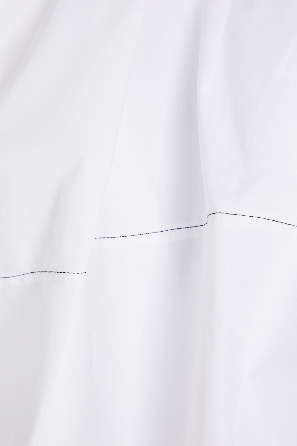 3.1 PHILLIP LIM بلوزة من البوبلين المصنوع من مزيج من القطن ومزينة بكشاكش