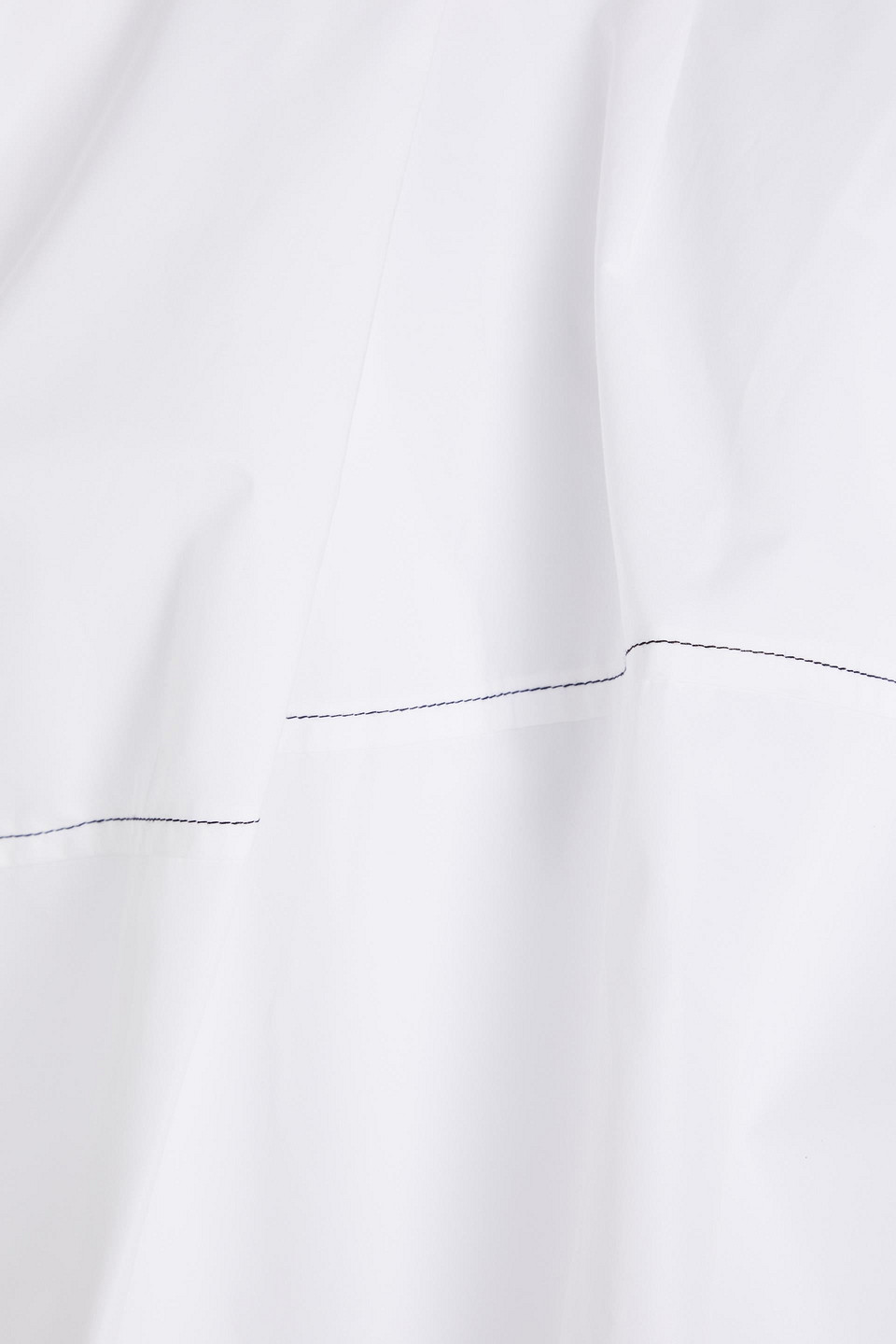 Shop 3.1 Phillip Lim One-shoulder Ruffled Cotton-blend Poplin Top In White