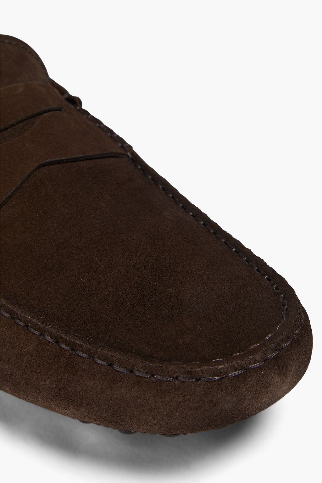 TOD'S حذاء قيادة من الجلد السويدي