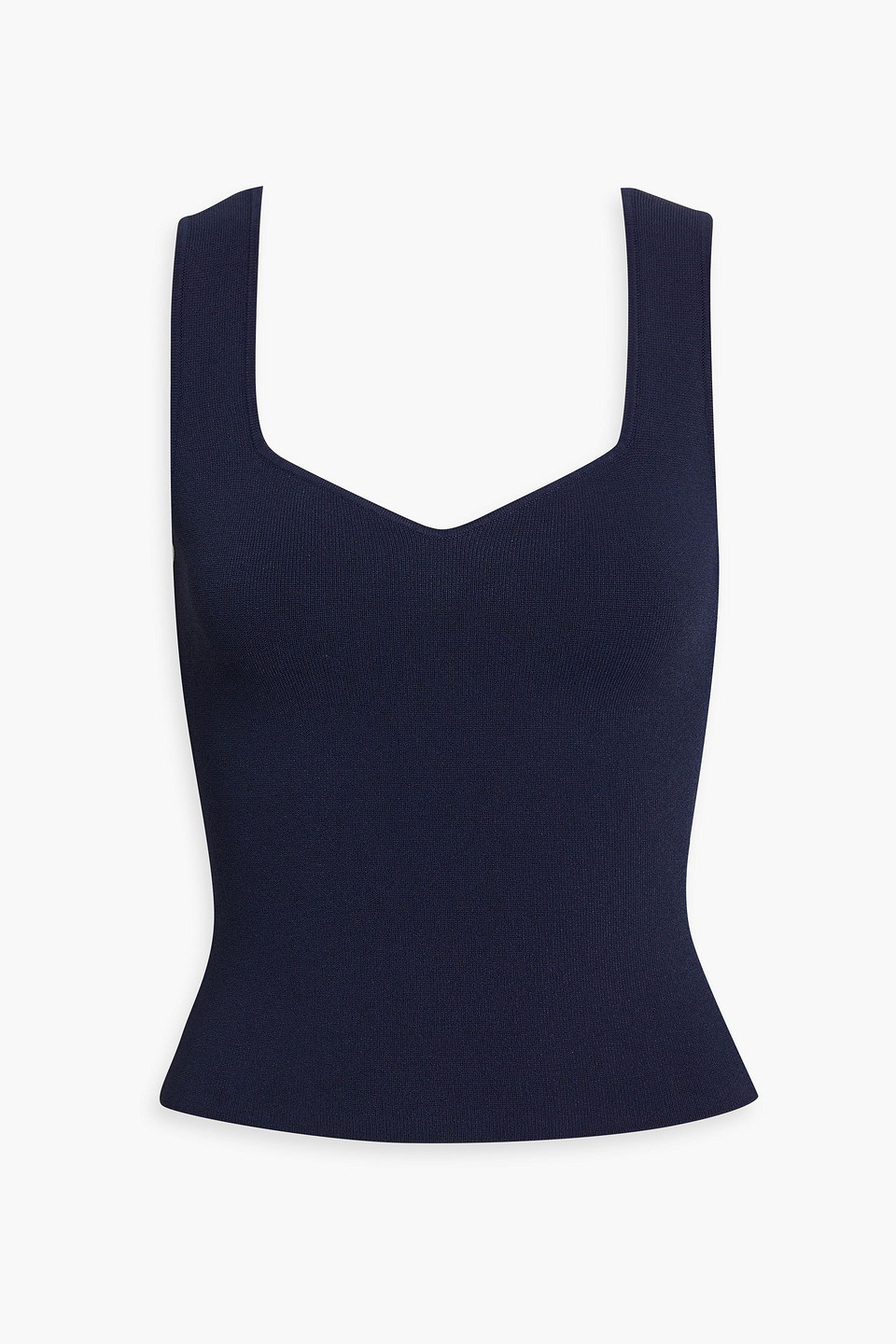 Vince Stretch-knit Tank In Navy