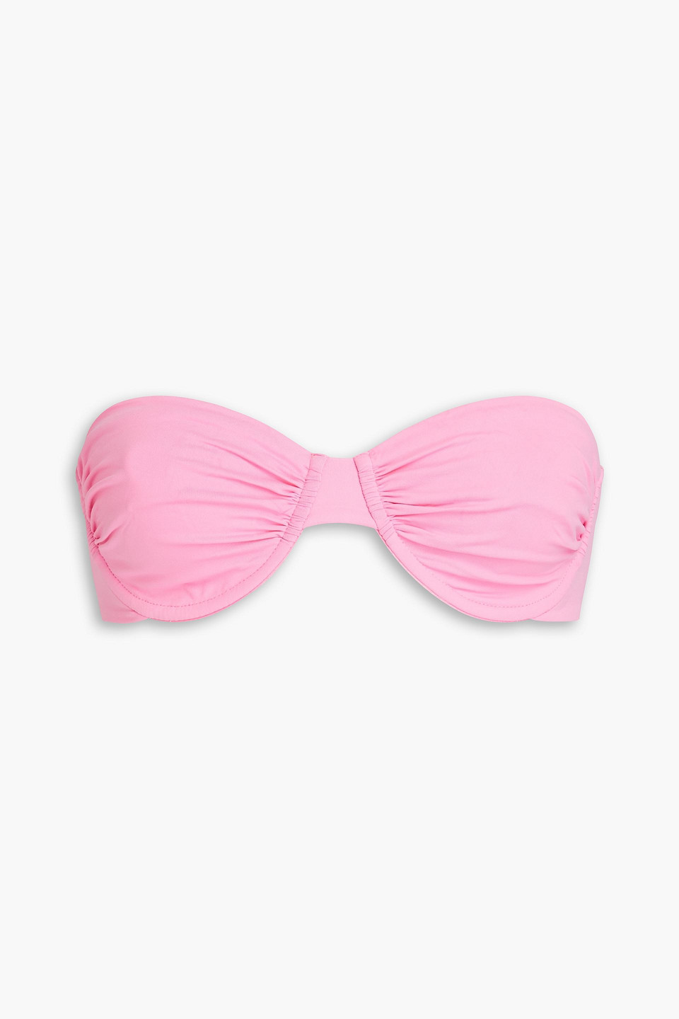 Melissa Odabash Barbados Underwired Bandeau Bikini Top In Bubblegum