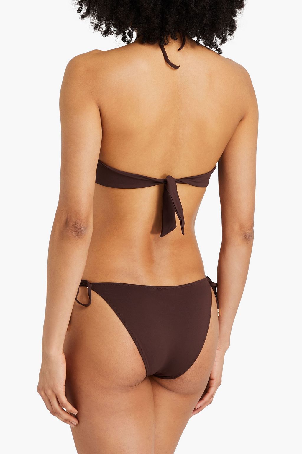 MELISSA ODABASH Canary knotted bandeau bikini top