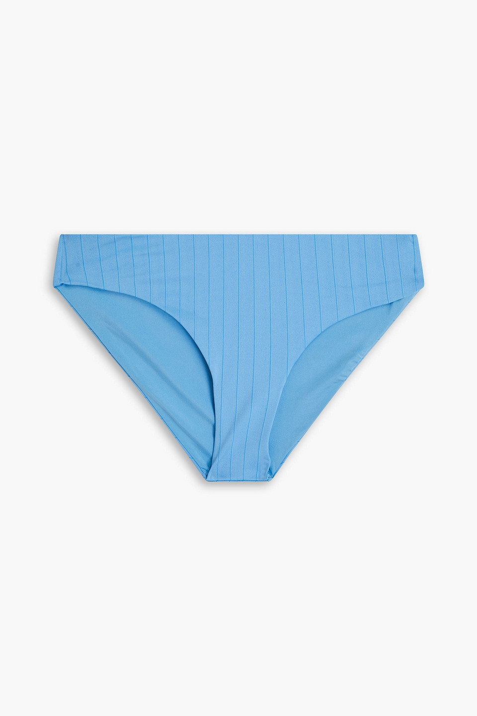 Onia Lily Striped Low-rise Bikini Briefs In Azurblau