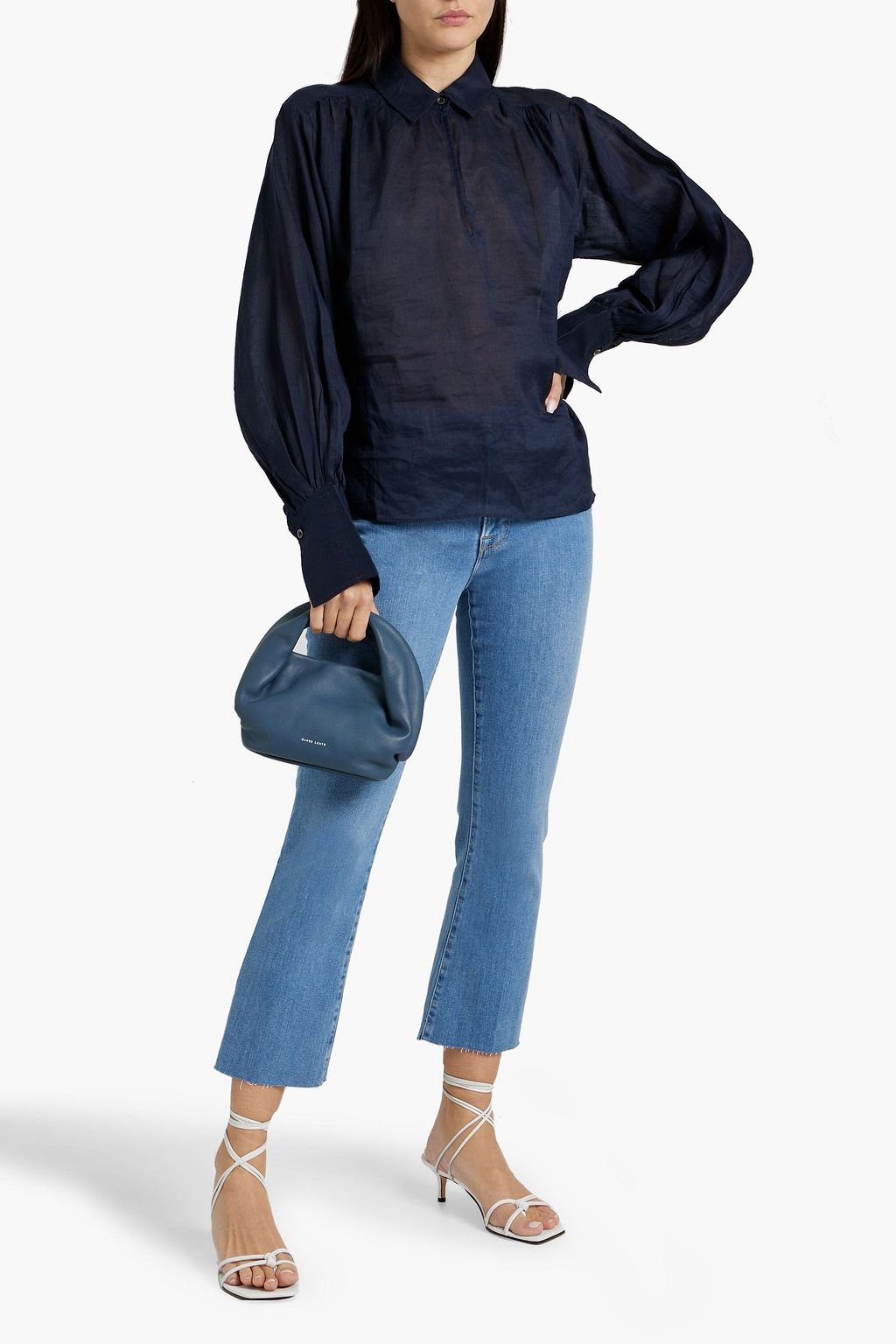FRAME Le Crop Mini Boot mid-rise bootcut jeans