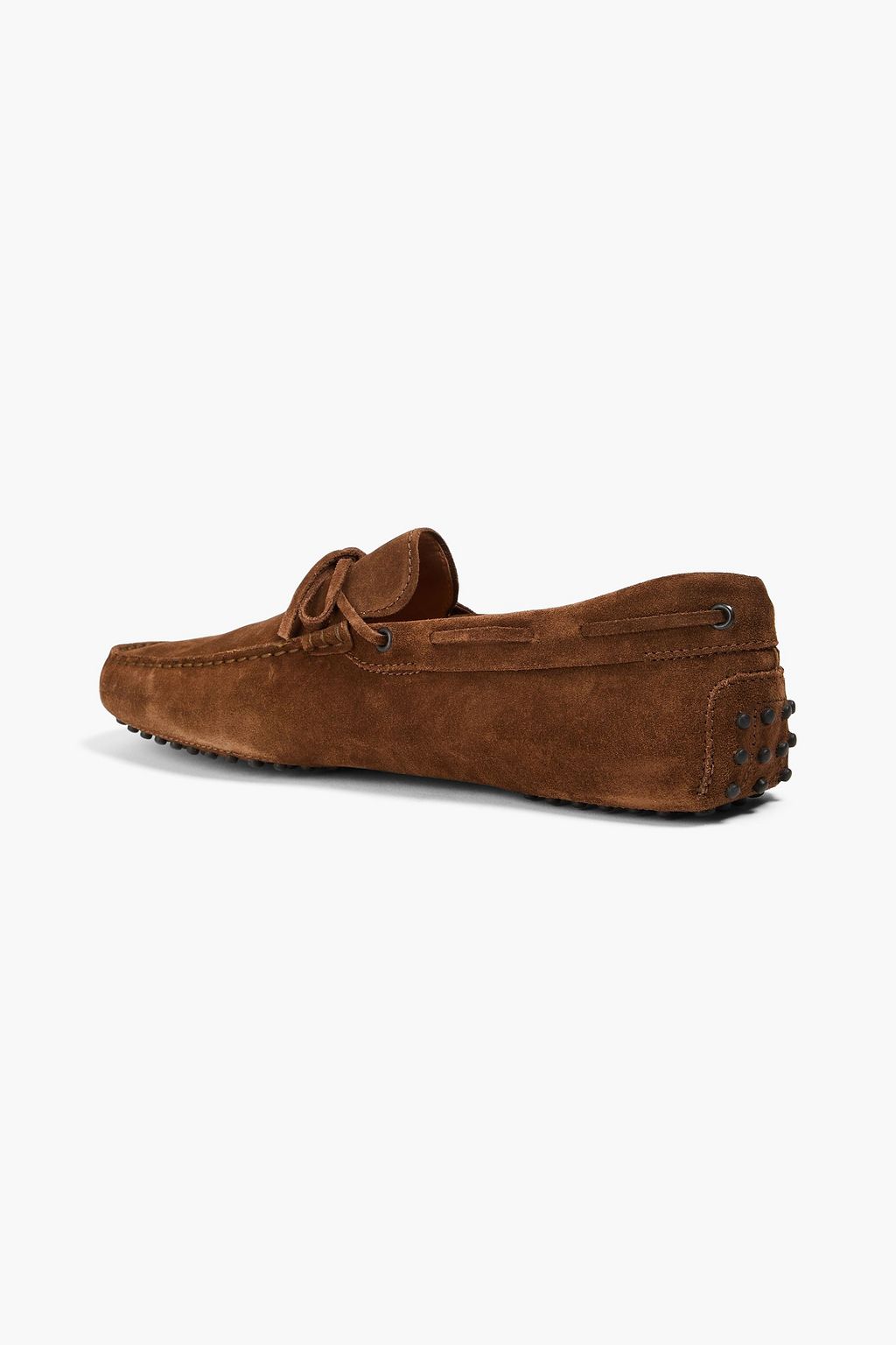 TOD'S حذاء قيادة من الجلد السويدي