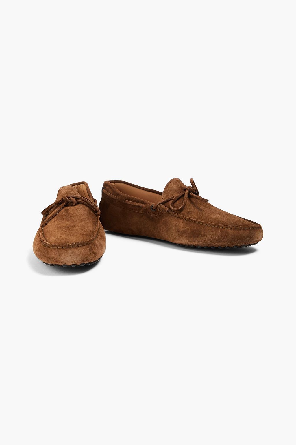 TOD'S حذاء قيادة من الجلد السويدي