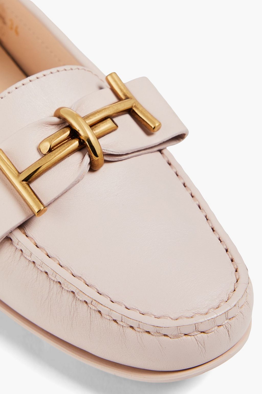 TOD'S حذاء لوفر من الجلد بتصميم مزركش