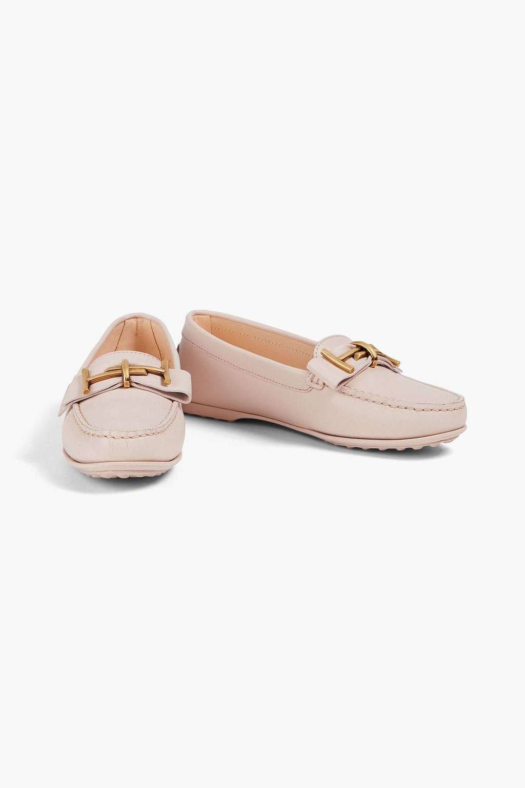 TOD'S حذاء لوفر من الجلد بتصميم مزركش