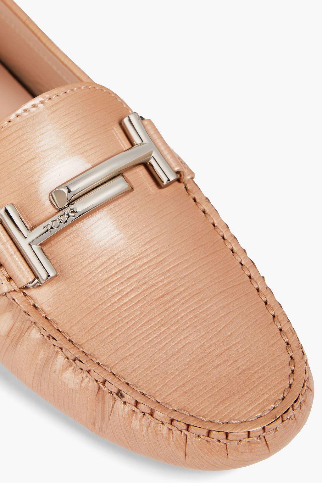 TOD'S 더블 T 페이턴트 가죽 로퍼
