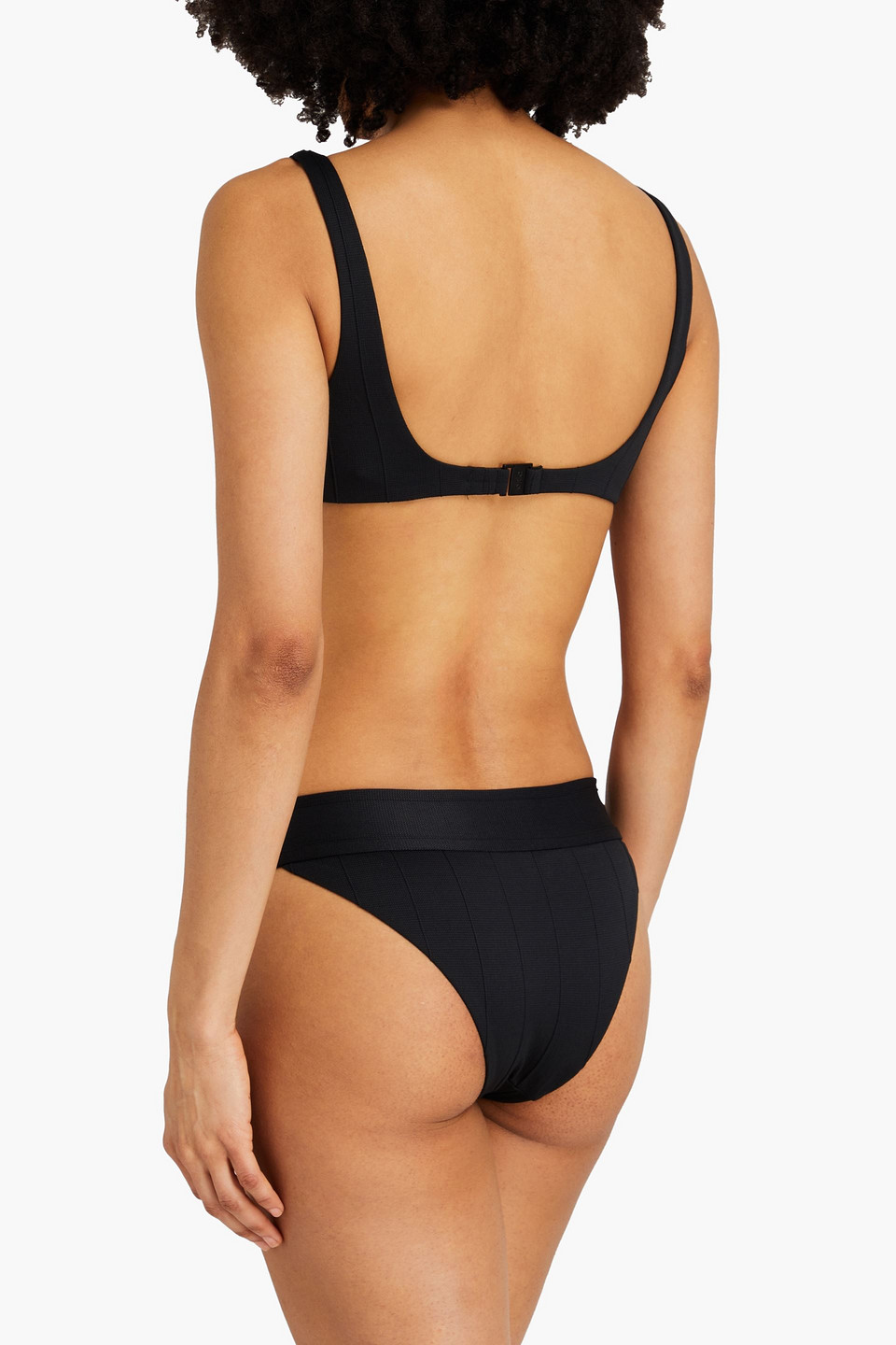  Onia - Karina Halbhohes, Geripptes Bikini-höschen - Schwarz - Xs 