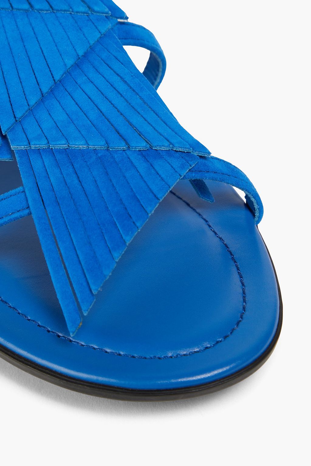 TOD'S صندل مصنوع من جلد السويد ومزين بشرّابات