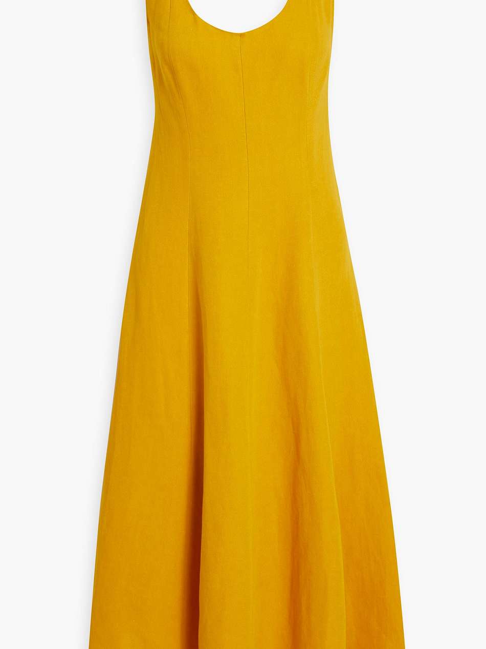 canvas midi dress