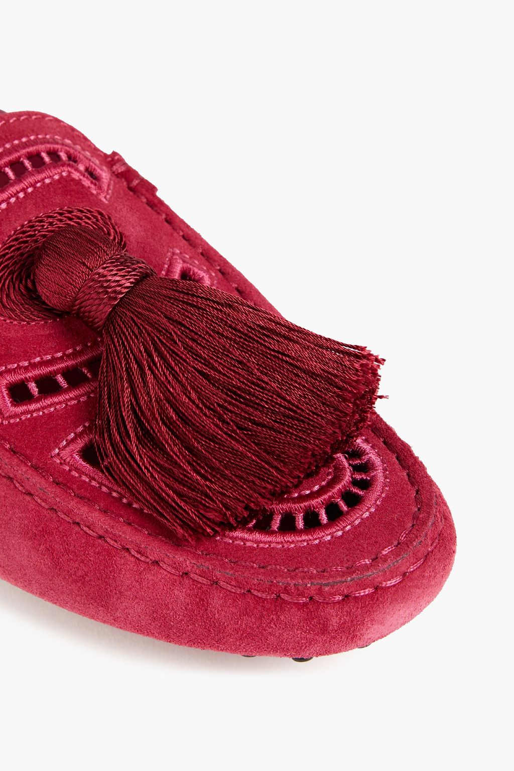 TOD'S سليبرز مصنوع من جلد السويد بتصميم مزركش