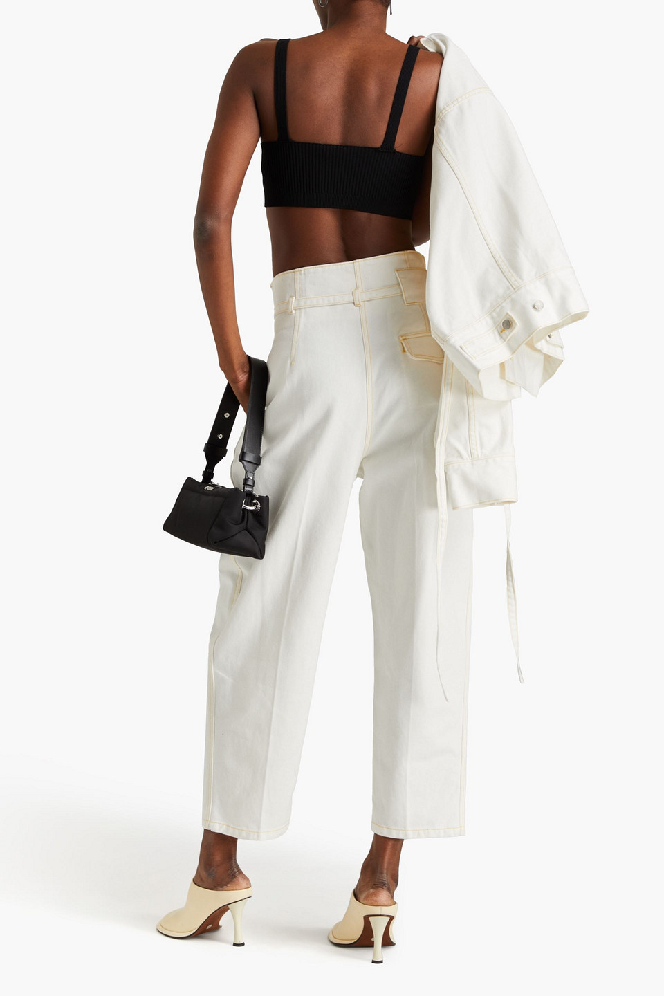 3.1 PHILLIP LIM CROPPED HIGH-RISE TAPERED JEANS