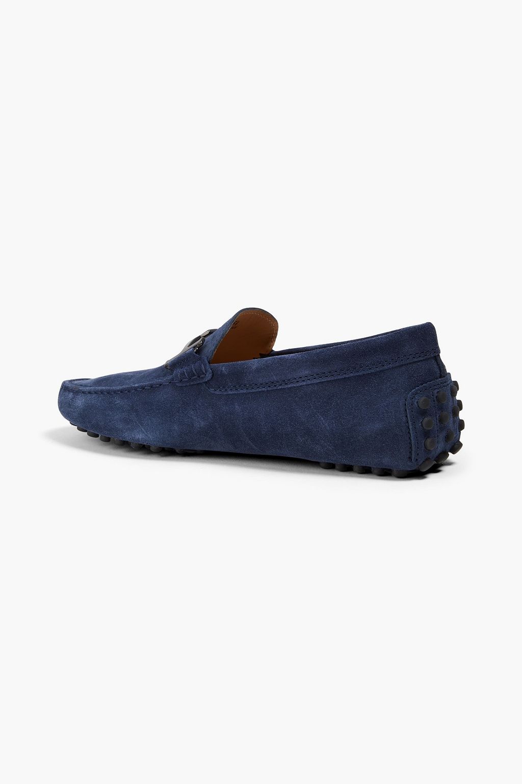 TOD'S حذاء قيادة مصنوع من جلد السويد بتصميم مزركش