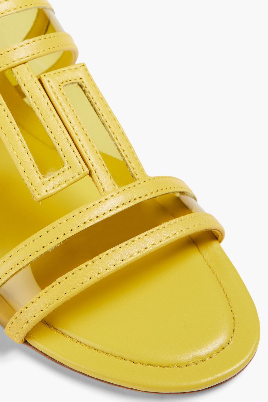 TOD'S صندل بتصميم على شكل حرف T مزدوج من مادة PVC والجلد
