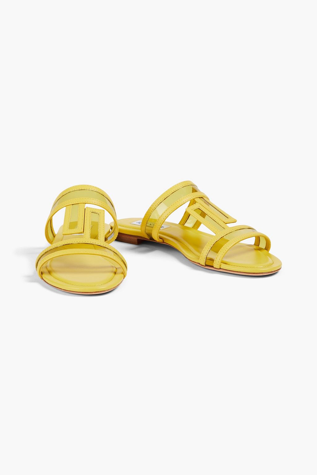 TOD'S صندل بتصميم على شكل حرف T مزدوج من مادة PVC والجلد
