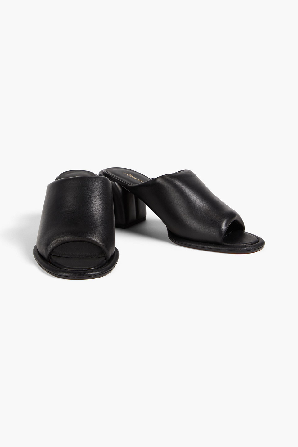 Shop 3.1 Phillip Lim / フィリップ リム Padded Leather Mules In Black