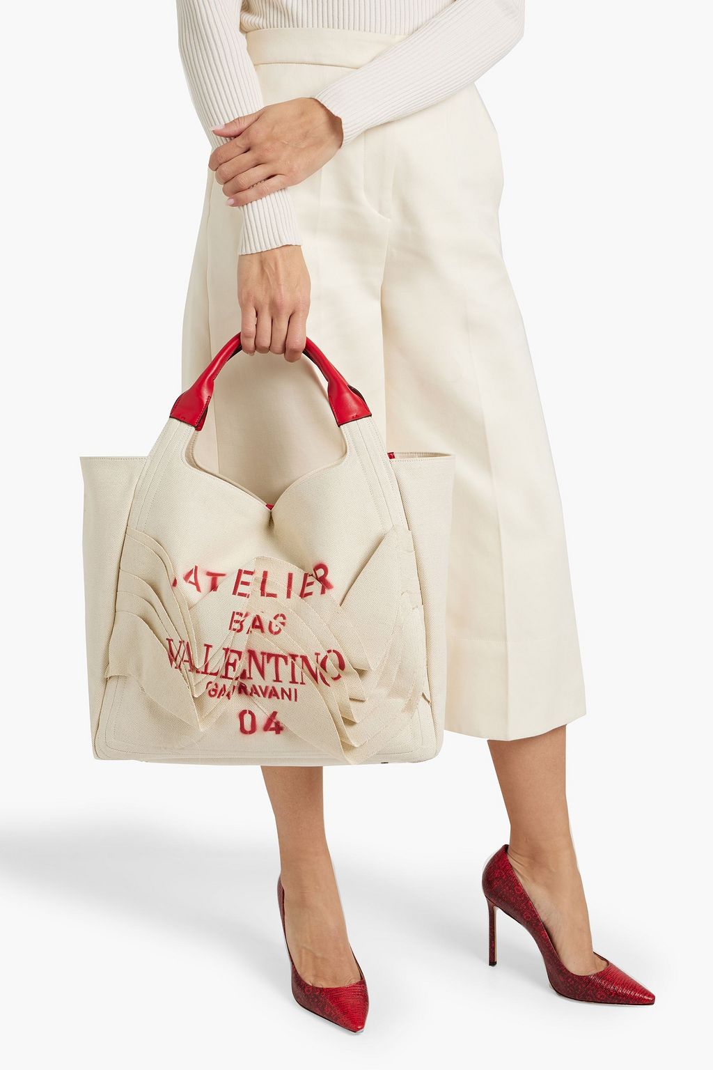 VALENTINO GARAVANI Atelier 04 printed canvas tote
