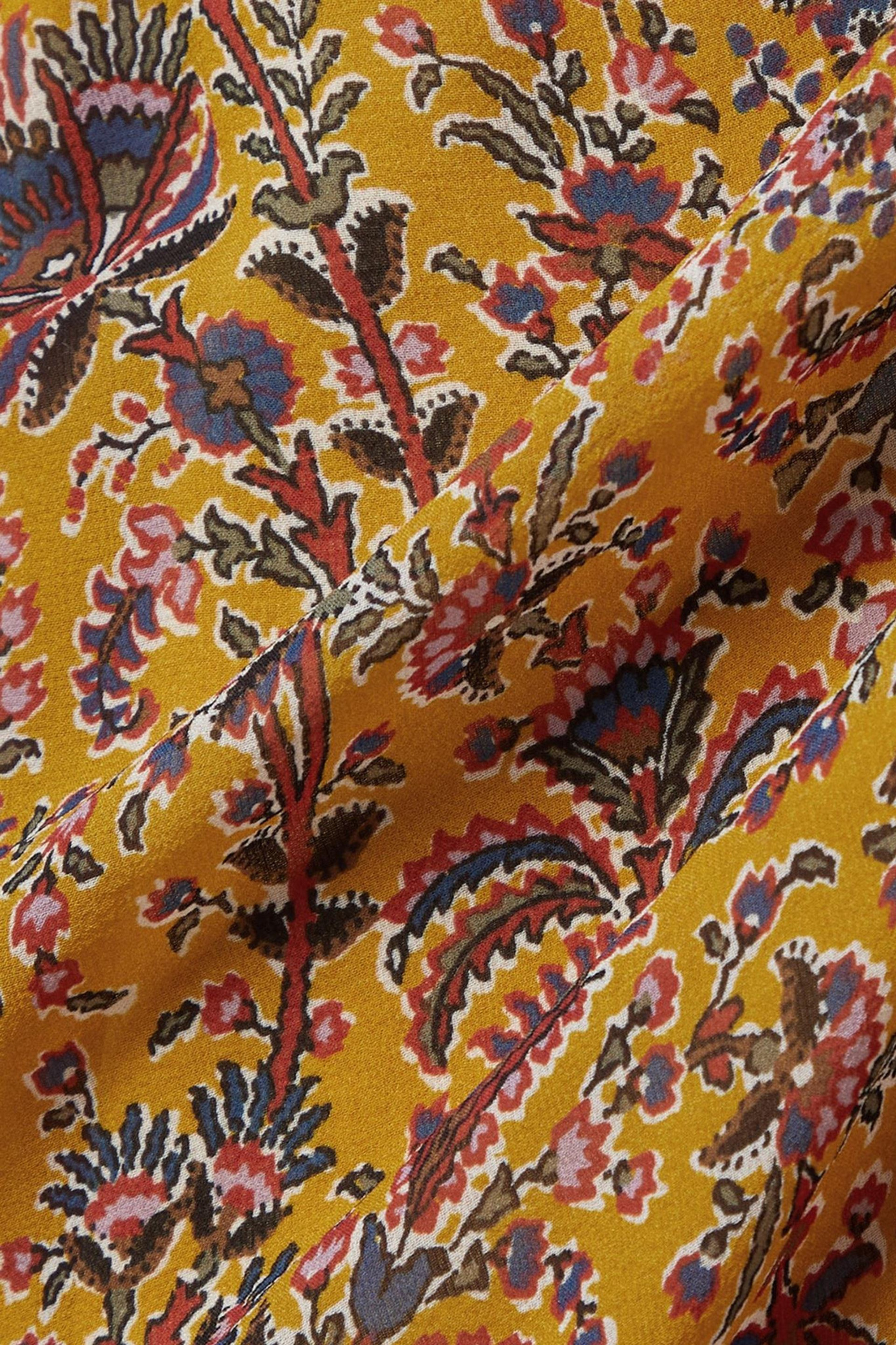 Veronica Beard Ferrara ruched printed silk-crepe maxi dress thumbnail