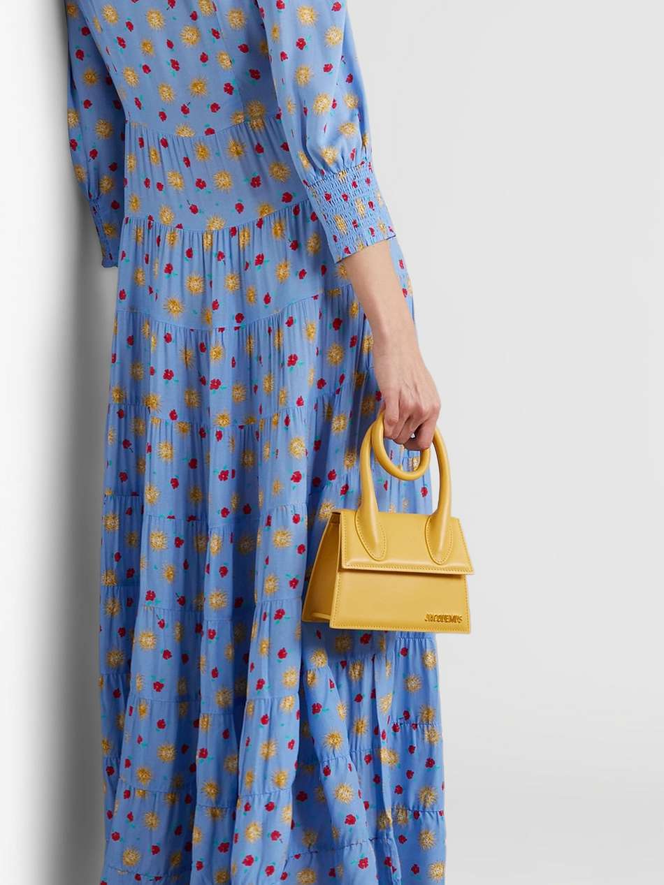 kristen tiered printed voile maxi dress