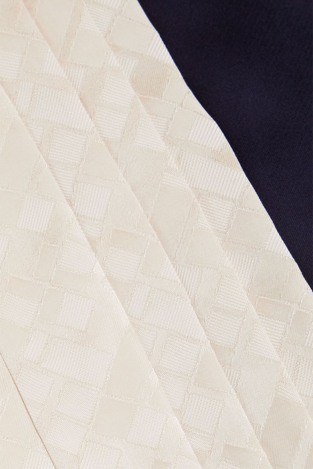 MARNI Two-tone satin-jacquard top
