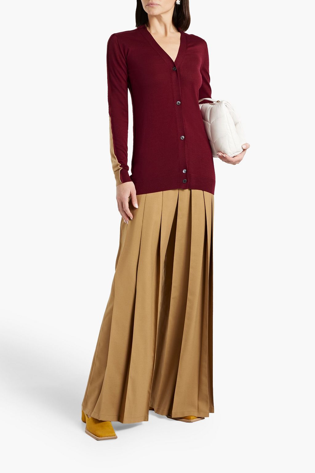 MARNI Two-tone wool cardigan