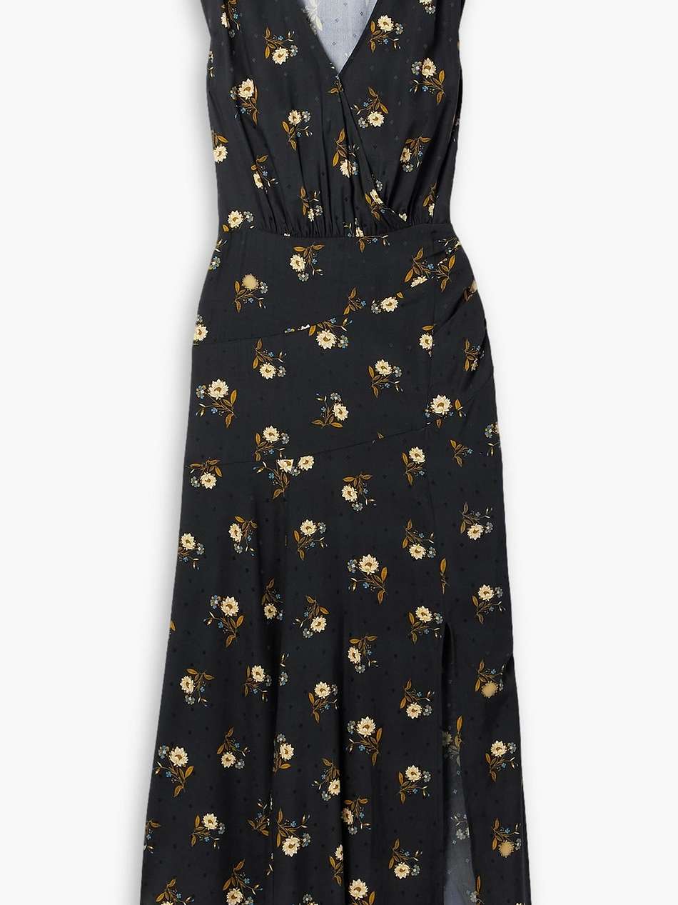 wixson floral-print silk-blend jacquard maxi dress
