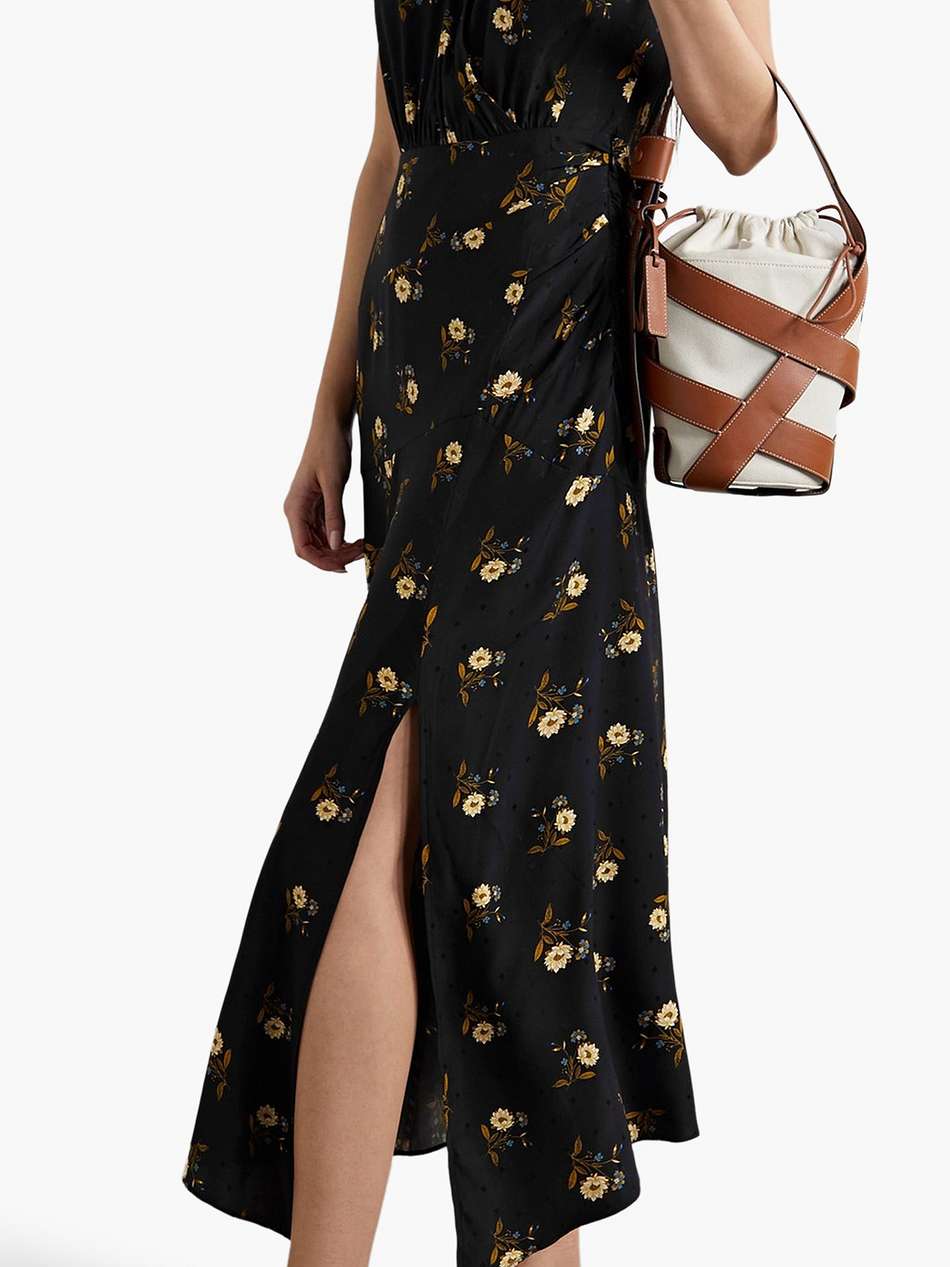 wixson floral-print silk-blend jacquard maxi dress