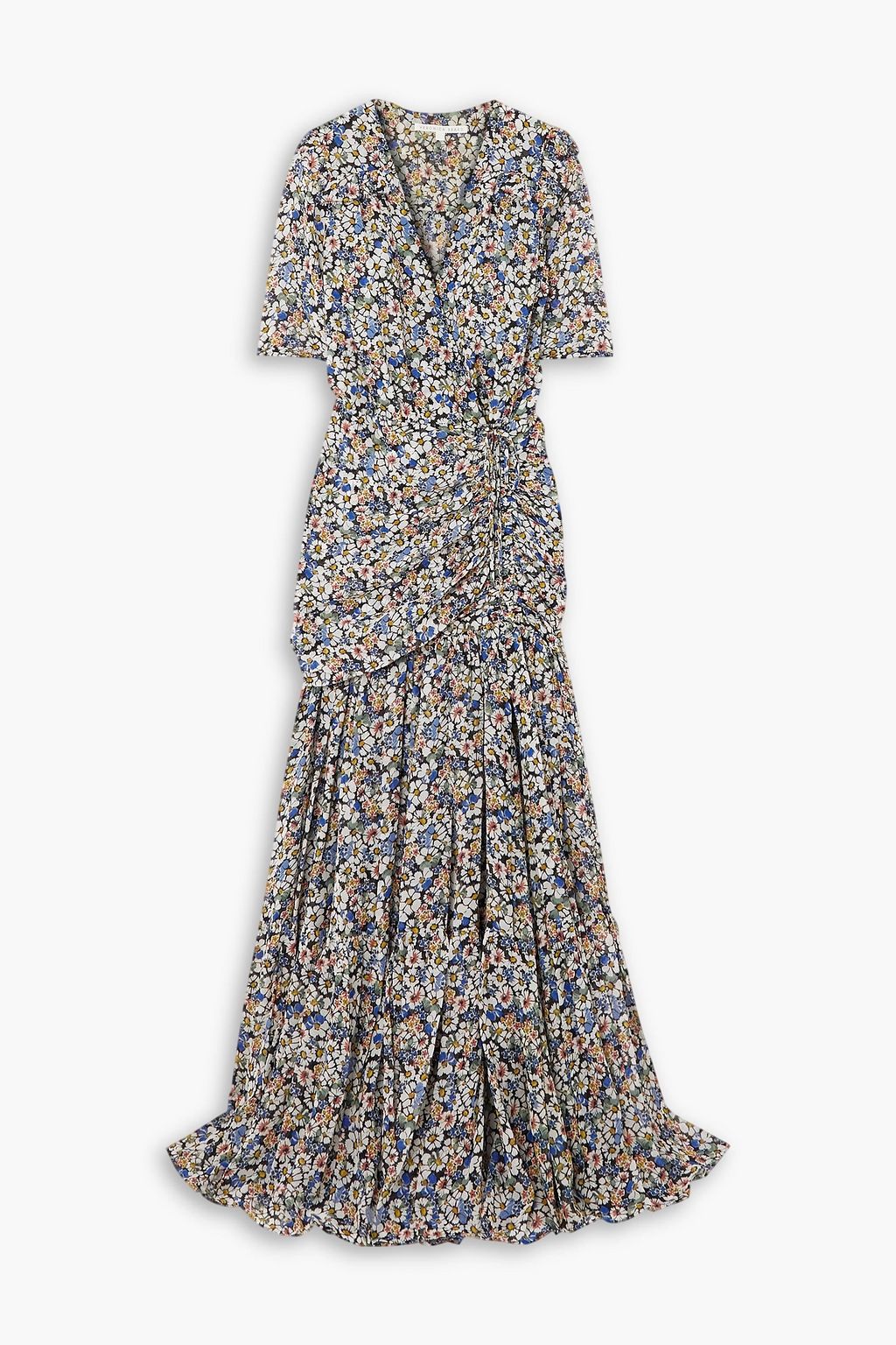 VERONICA BEARD Mick floral-print silk-chiffon maxi dress | THE OUTNET