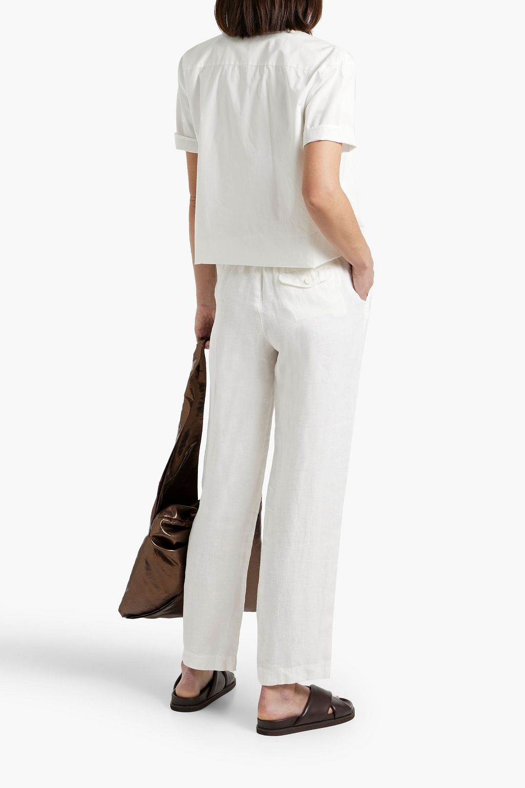 ALEX MILL Hose mit geradem Bein aus Leinen