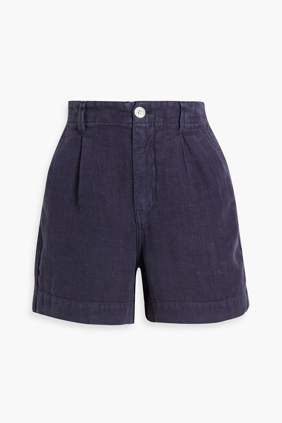 Alex Mill Linen Shorts In Navy