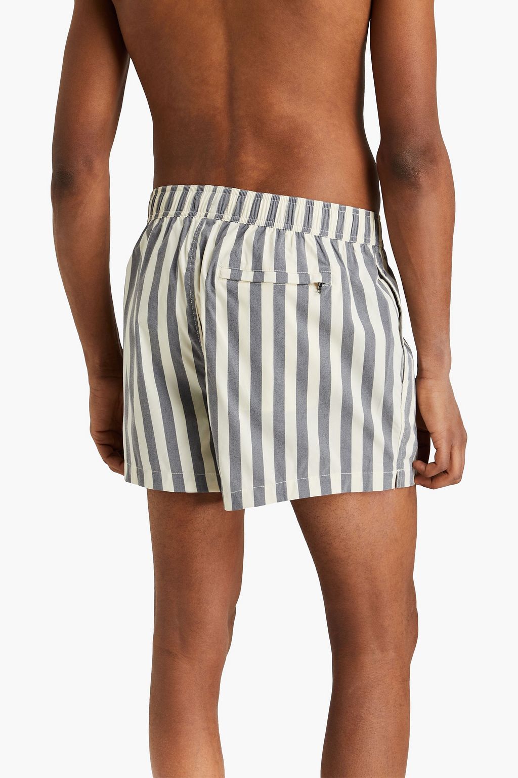 ONIA Charles short-length striped swim shorts