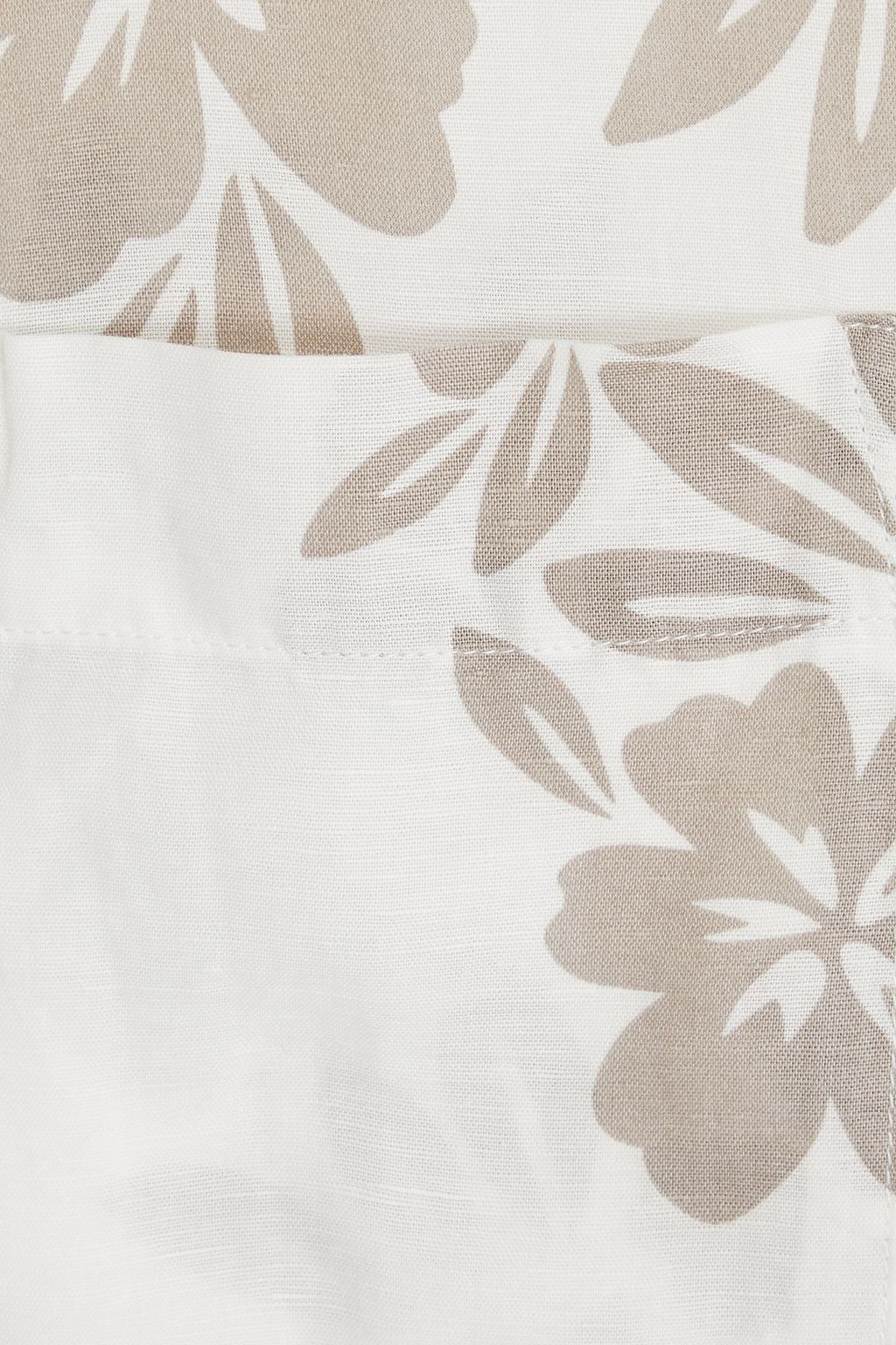 ONIA Printed linen-blend shirt