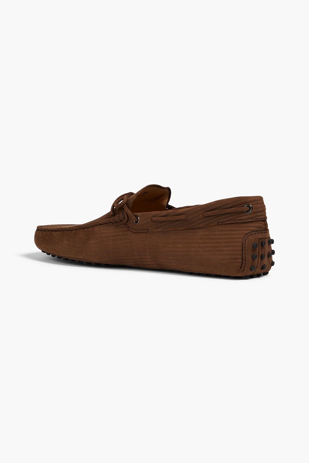 TOD'S Gommino ribbed nubuck driving shoes