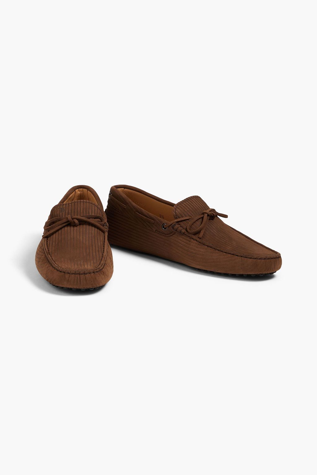 TOD'S Gommino ribbed nubuck driving shoes