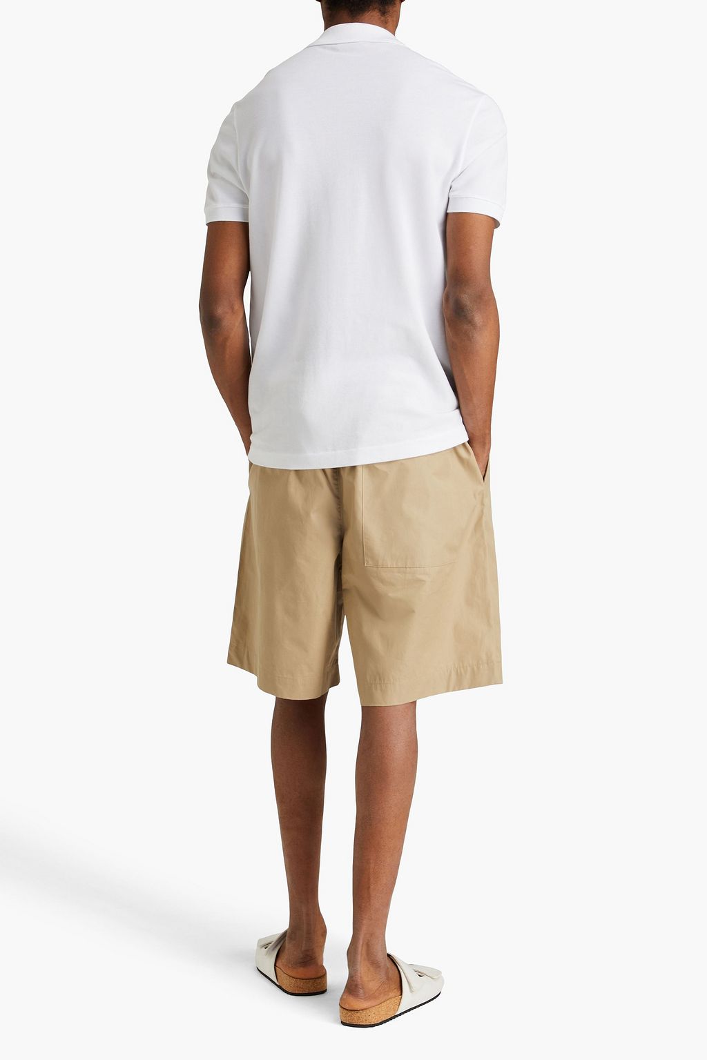 EMPORIO ARMANI Cotton-poplin shorts