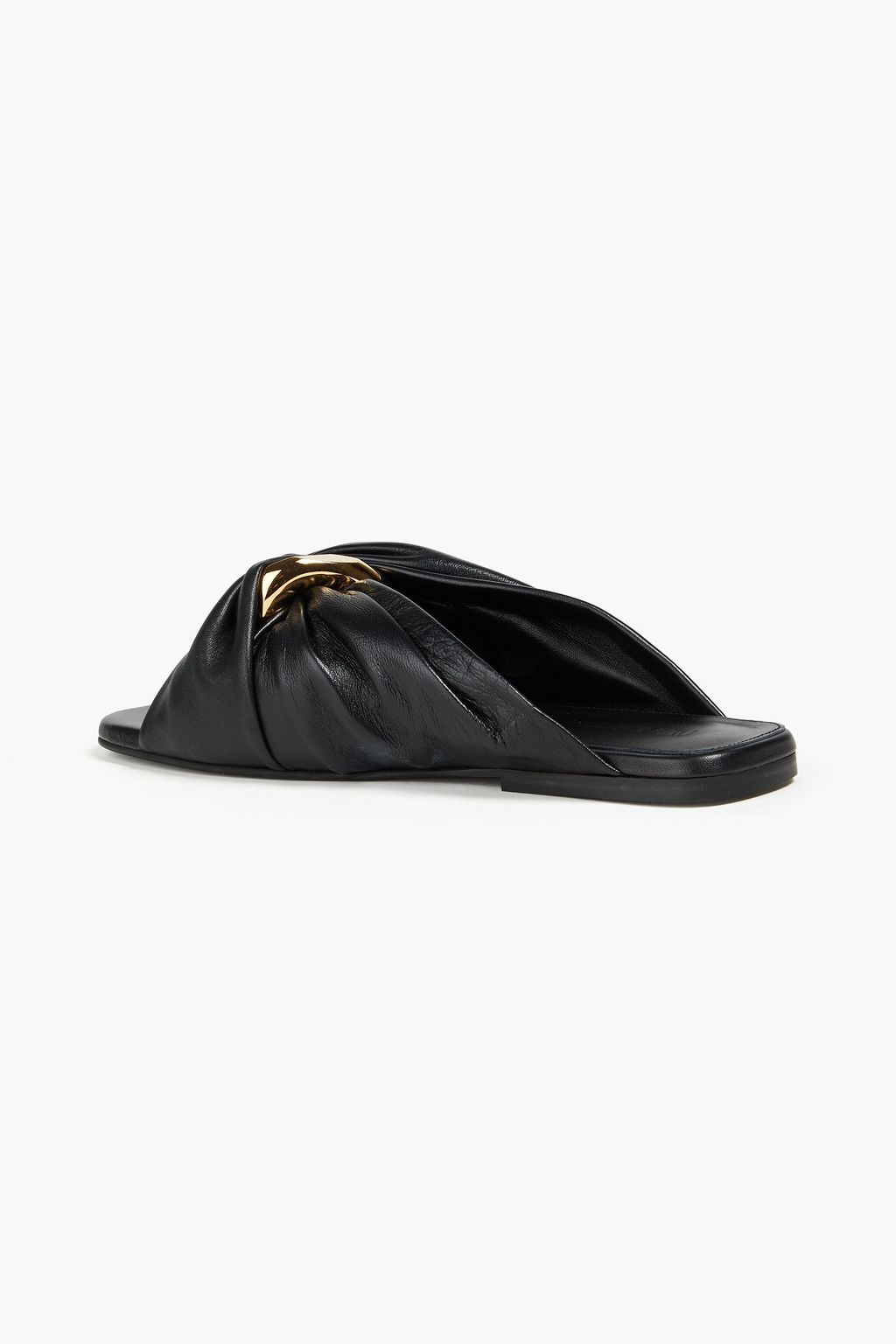 JW ANDERSON Chain-embellished leather slides